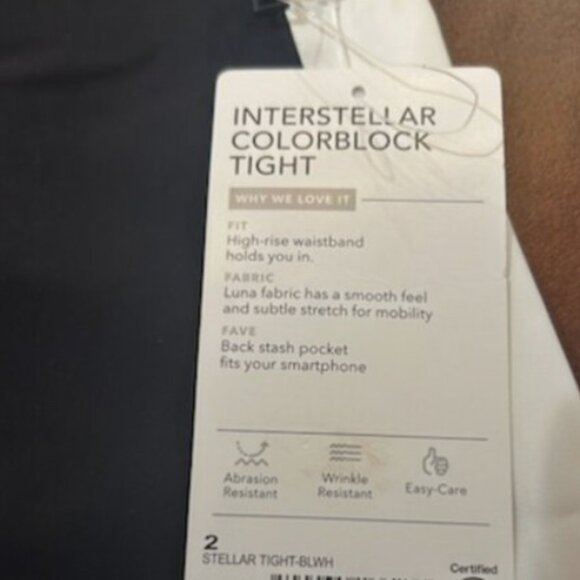 NWT Athleta Interstellar Colorblock Fitted Body Sculpt Tight Split Stretch Pants - Picture 11 of 11